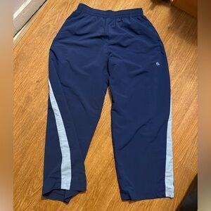 New Never Worn Zara Navy Blue Athletic Wide Leg Track pants with Mesh Lining